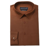 Men's Formal Shirt - Dark Brown, Men, Shirts, Chase Value, Chase Value