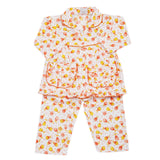 Girls Full Sleeves Night Suit - Orange, Kids, Girls Sets And Suits, Chase Value, Chase Value