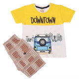 Boys Short Suit - Yellow, Kids, Boys Sets And Suits, Chase Value, Chase Value