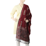 Women's Embroidered Shawl - Maroon, Women, Shawls And Scarves, Chase Value, Chase Value