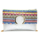 Women's Clutch 6471 - Silver, Women, Clutches, Chase Value, Chase Value