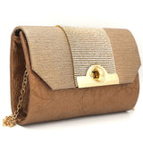 Women's Bridal Clutch 6879 - Brown, Women, Clutches, Chase Value, Chase Value