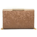 Women's Bridal Clutch 6879 - Brown, Women, Clutches, Chase Value, Chase Value