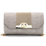 Women's Bridal Clutch 6879 - Grey, Women, Clutches, Chase Value, Chase Value