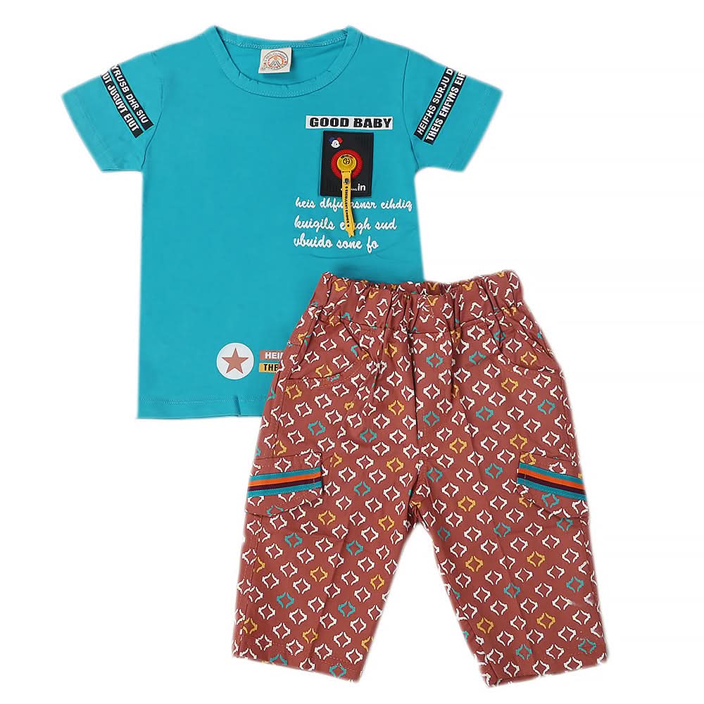 Boys Short Suit -Sea Green, Kids, Boys Sets And Suits, Chase Value, Chase Value