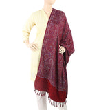 Women's Kastori Peoar Shawl - Maroon, Women, Shawls And Scarves, Chase Value, Chase Value