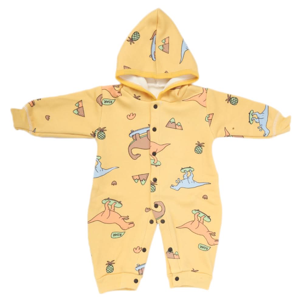 Newborn Boys Full Sleeves Romper - Yellow, Kids, NB Boys Rompers, Chase Value, Chase Value