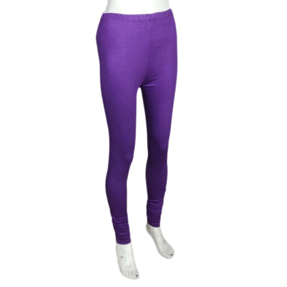 Women's Plain Tights - Purple, Women, Pants & Tights, Chase Value, Chase Value