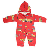 Newborn Boys Full Sleeves Romper - Red, Kids, NB Boys Rompers, Chase Value, Chase Value