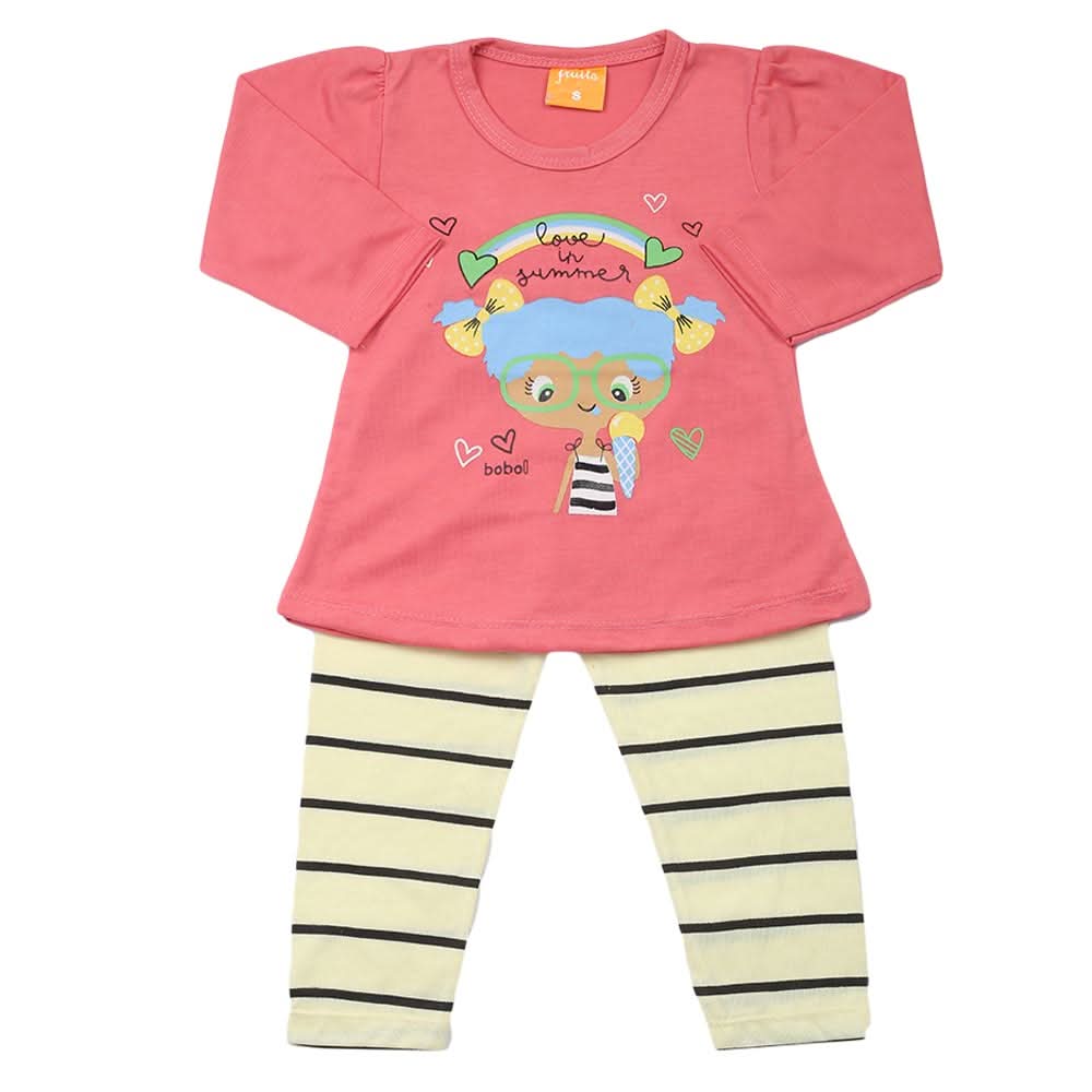 Girls Full Sleeves Suit - Dark Pink, Girls Suits, Chase Value, Chase Value