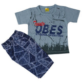 Boys Short Suit - Steel-Blue, Kids, Boys Sets And Suits, Chase Value, Chase Value