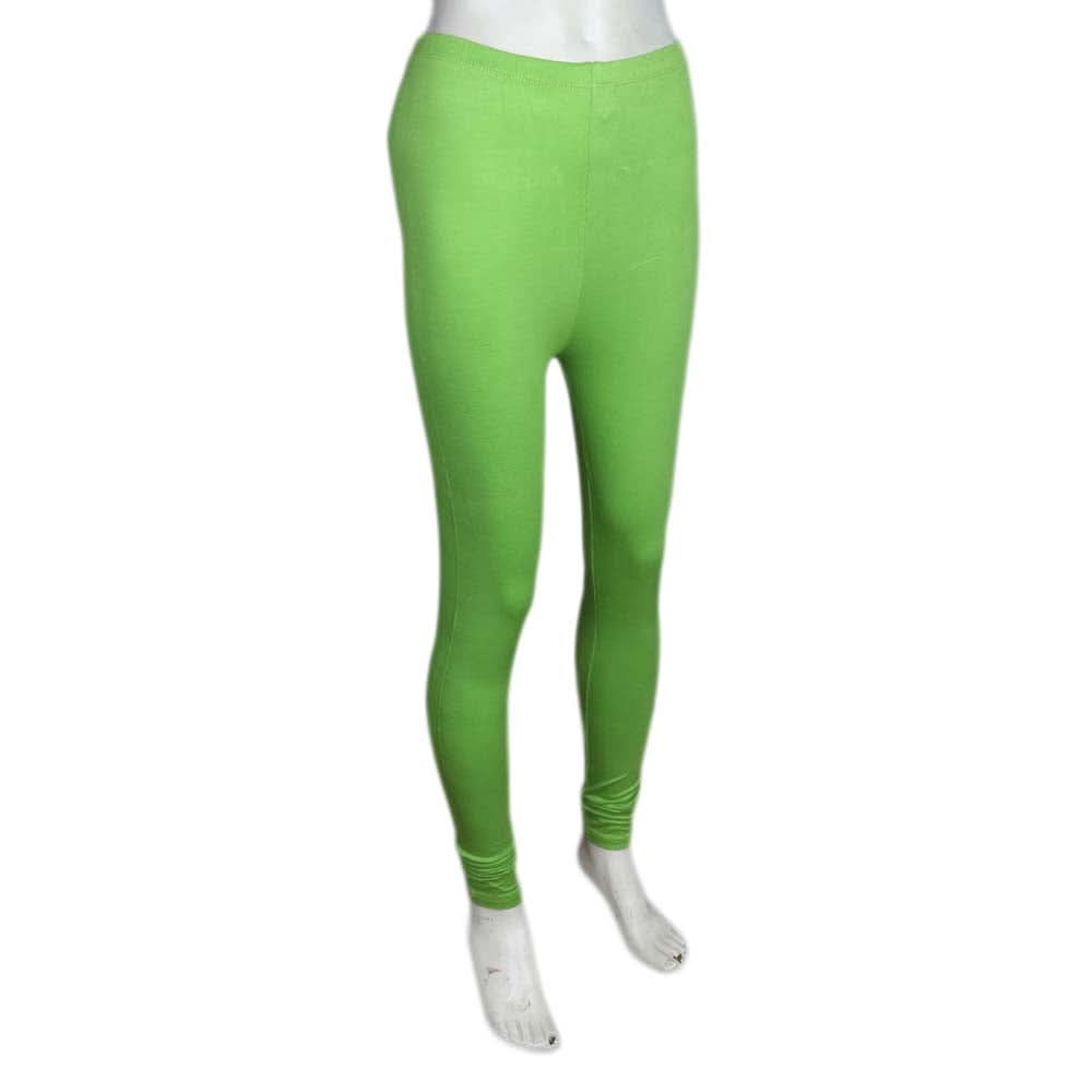 Women's Plain Tights - Parrot Green, Women, Pants & Tights, Chase Value, Chase Value