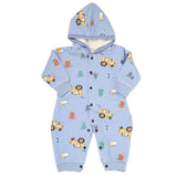 Newborn Boys Full Sleeves Romper - Blue, Kids, New Born Boys Rompers, Chase Value, Chase Value
