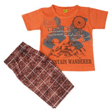Boys Short Suit - Peach, Kids, Boys Sets And Suits, Chase Value, Chase Value