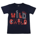 Boys Half Sleeves T-Shirt - Navy Blue, Kids, Boys T-Shirts, Chase Value, Chase Value