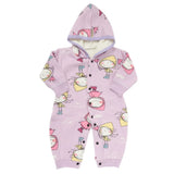Newborn Girls Full Sleeves Romper JA41-47 (12) - Purple, Kids, NB Girls Rompers, Chase Value, Chase Value
