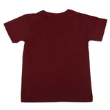 Boys Half Sleeves T-Shirt - Maroon, Kids, Boys T-Shirts, Chase Value, Chase Value