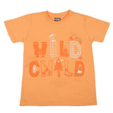 Boys Half Sleeves T-Shirt - Peach, Kids, Boys T-Shirts, Chase Value, Chase Value