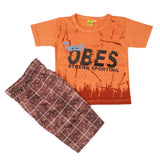 Boys Short Suit - Peach, Kids, Boys Sets And Suits, Chase Value, Chase Value