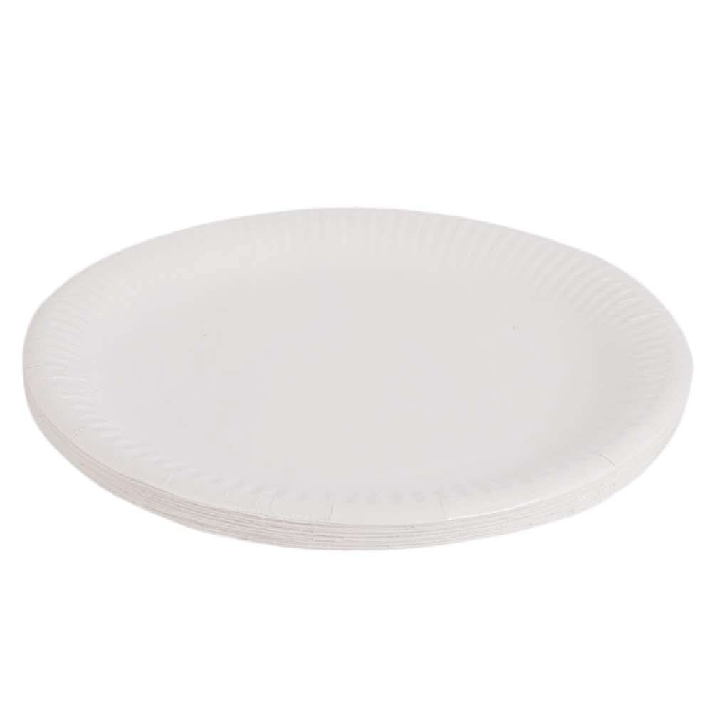 Disposable Plate 20 Pcs Medium - White, Home & Lifestyle, Serving And Dining, Chase Value, Chase Value