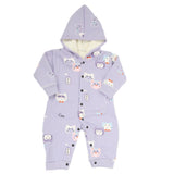 Newborn Girls Full Sleeves Romper - Purple, Kids, NB Girls Rompers, Chase Value, Chase Value