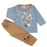 Boys Full Sleeves Suit - Steel-Blue, Boys Sets & Suits, Chase Value, Chase Value