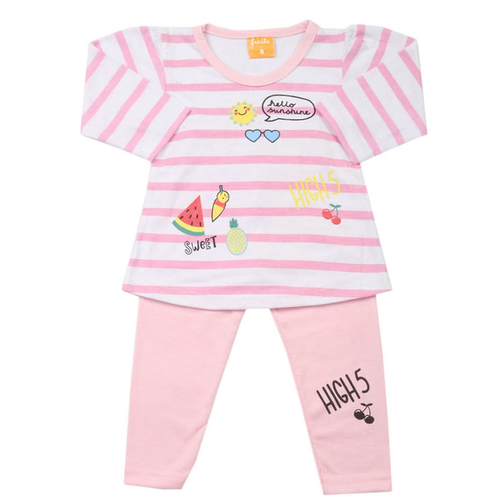 Girls Full Sleeves Suit - Pink, Girls Suits, Chase Value, Chase Value