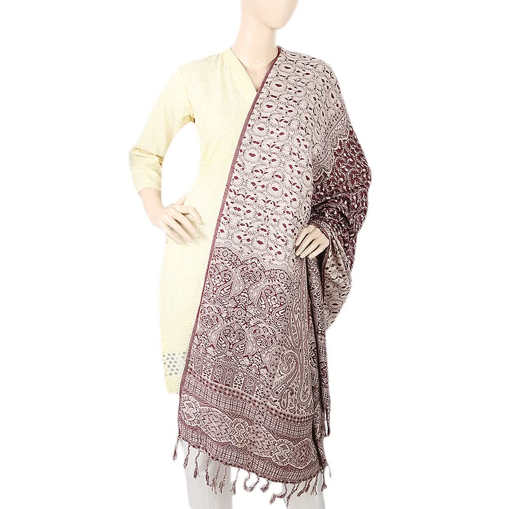 Women's 4 Border Polka Shawl - Brown, Women, Shawls And Scarves, Chase Value, Chase Value
