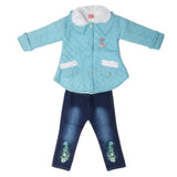 Girls Full Sleeves Tights Suit - Blue, Kids, Girls Sets And Suits, Chase Value, Chase Value
