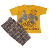 Boys Short Suit - Mustard, Kids, Boys Sets And Suits, Chase Value, Chase Value