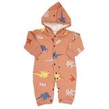Newborn Boys Full Sleeves Romper - Brown, Kids, NB Boys Rompers, Chase Value, Chase Value