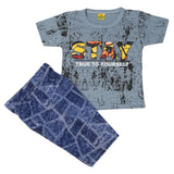 Boys Short Suit - Steel Blue, Kids, Boys Sets And Suits, Chase Value, Chase Value