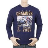 Men's Full Sleeves T-Shirt - Blue, Men, T-Shirts And Polos, Chase Value, Chase Value