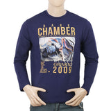 Men's Full Sleeves T-Shirt - Blue, Men, T-Shirts And Polos, Chase Value, Chase Value