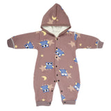 Newborn Boys Full Sleeves Romper JA41-47 (8) - Brown, Kids, NB Boys Rompers, Chase Value, Chase Value