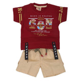 Newborn Boys Half Sleeves Suit - Red, Kids, NB Boys Sets And Suits, Chase Value, Chase Value
