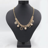Women's Short Mala Set - Golden, Women, Jewellery Set, Chase Value, Chase Value