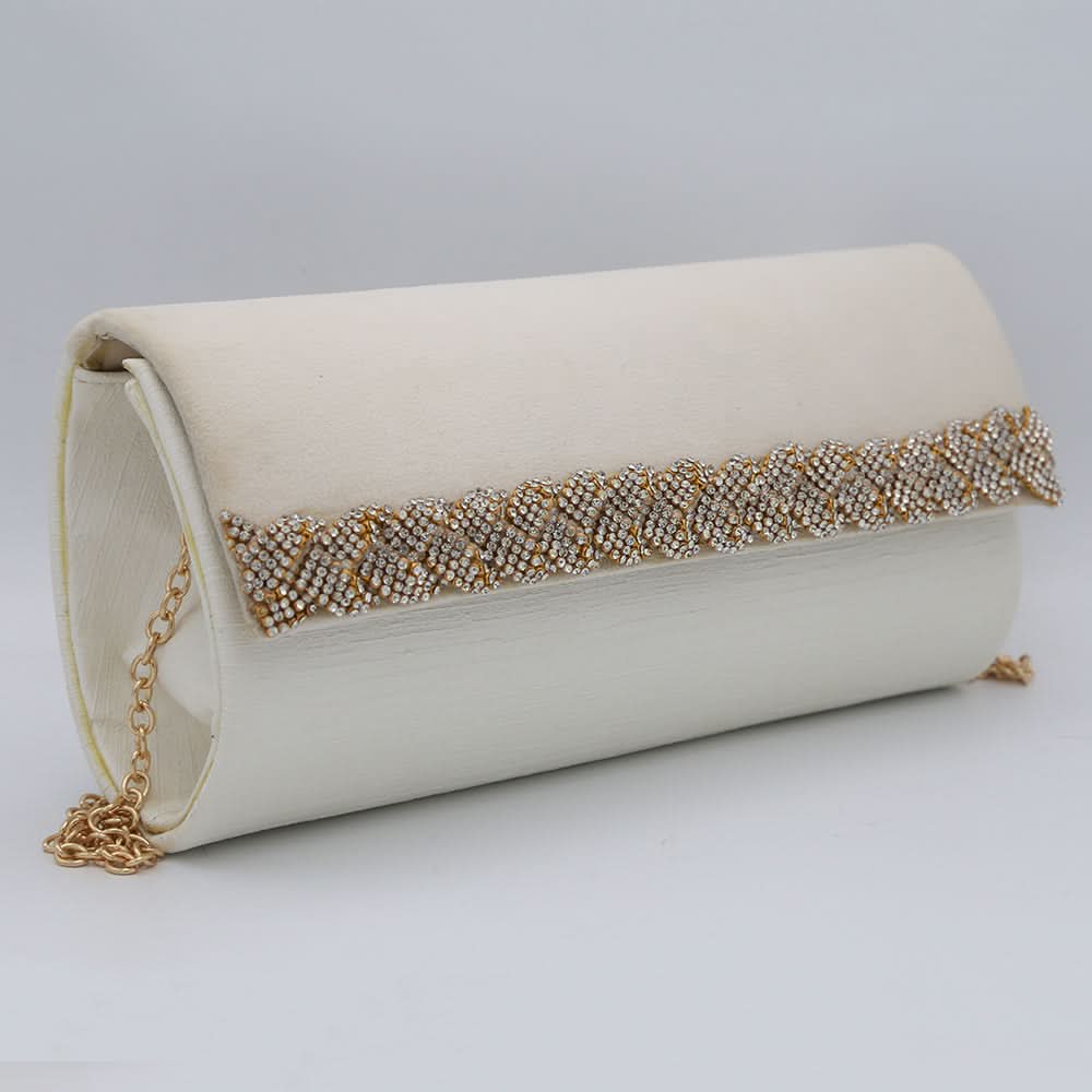Women's Fancy Clutch 6804 - White, Women, Clutches, Chase Value, Chase Value