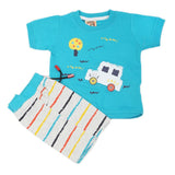 Newborn Boys Half Sleeves Suit - Blue, Kids, New Born Boys Sets And Suits, Chase Value, Chase Value