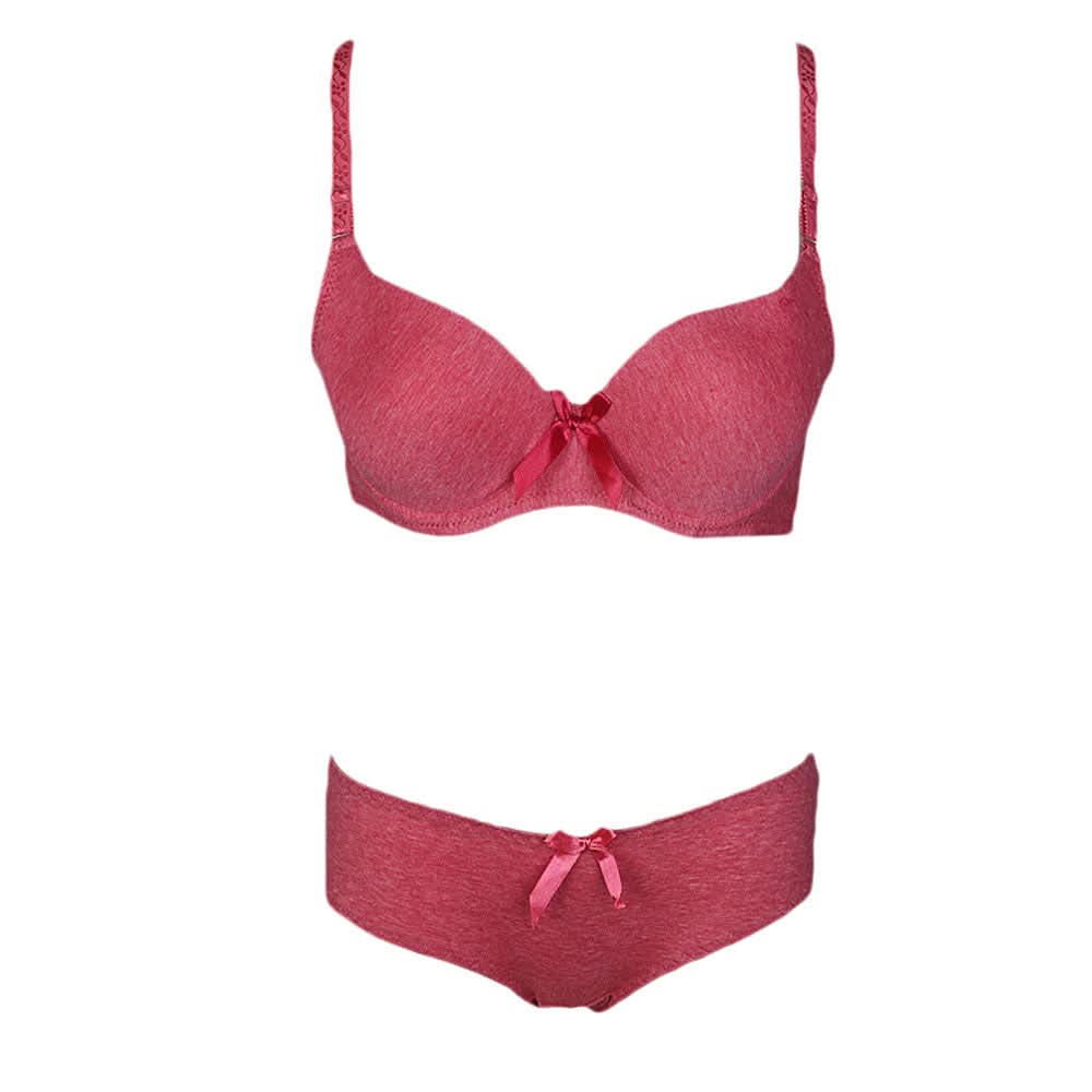 Women's Bra & Panty Set - Dark Pink, Women, Bra And Panty Sets, Chase Value, Chase Value