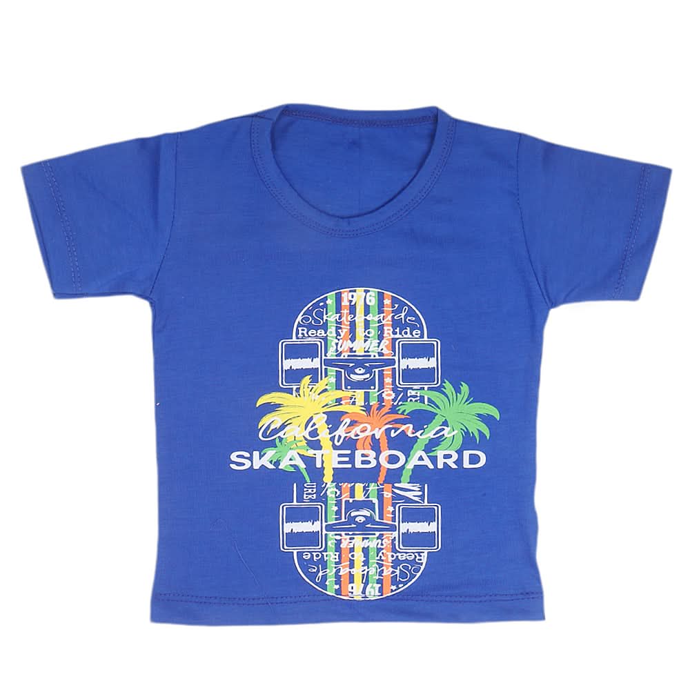 Boys Half Sleeves T-Shirt 14-24 - Blue, Kids, Boys T-Shirts, Chase Value, Chase Value