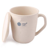 Natural Wheat Environmental Mug With Lid - Fawn, Crockery & Kitchenware, Chase Value, Chase Value