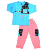 Boys Full Sleeves 2 Pcs Suit - Blue, Kids, Boys Sets And Suits, Chase Value, Chase Value