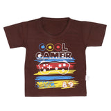 Boys Half Sleeves T-Shirt 14-24 - Dark Brown, Kids, Boys T-Shirts, Chase Value, Chase Value
