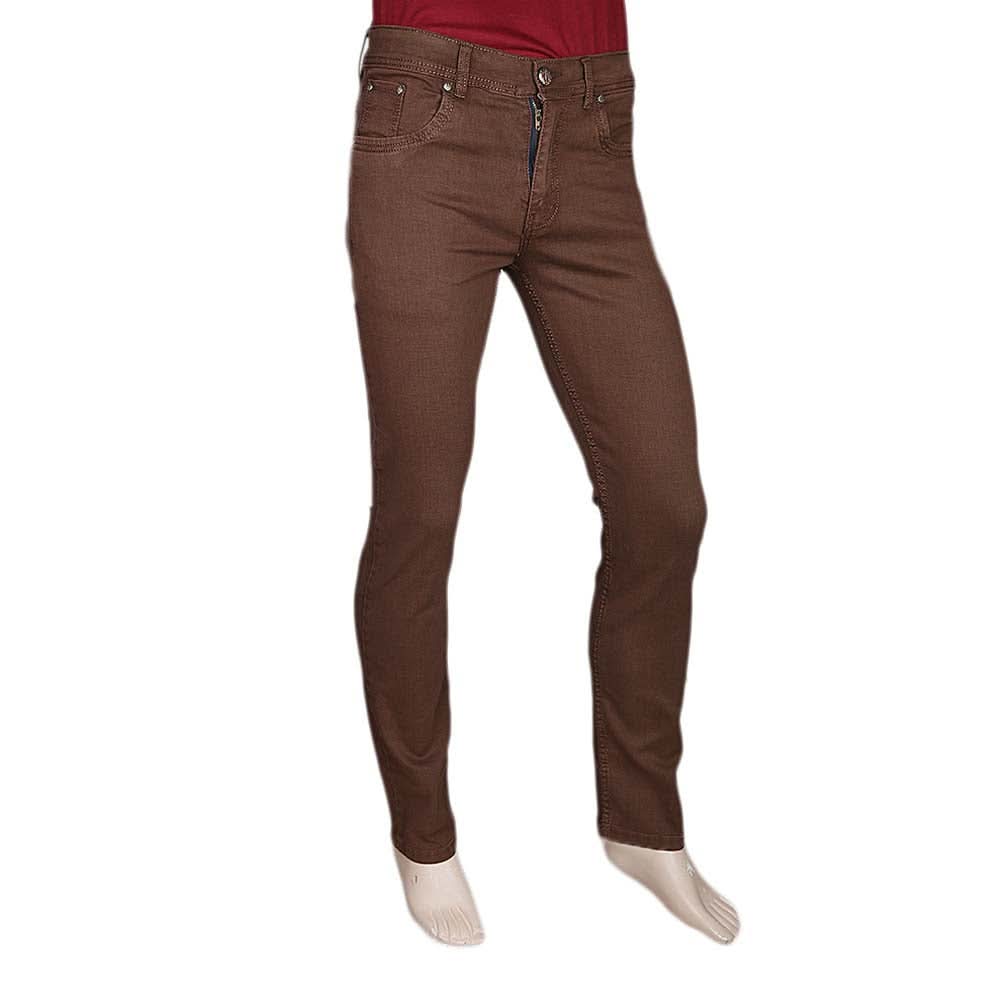 Men's Slim Fit Jeans Pant - Dark Brown, Men, Casual Pants And Jeans, Chase Value, Chase Value