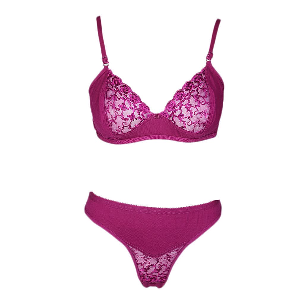 Women's Panty & Bra Set - Purple, Women, Bra And Panty Sets, Chase Value, Chase Value
