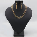 Women's Short Mala Set - Golden, Women, Jewellery Set, Chase Value, Chase Value