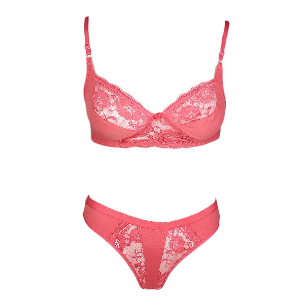 Women's Bra & Panty Set - Pink, Women, Bra And Panty Sets, Chase Value, Chase Value