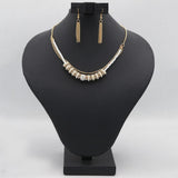 Women's Short Mala Set - Golden, Women, Jewellery Set, Chase Value, Chase Value