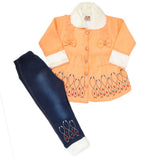 Girls Full Sleeves Pant Suit - Peach, Kids, Girls Sets And Suits, Chase Value, Chase Value